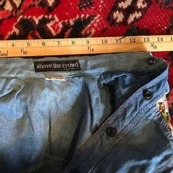 Vintage Designer RARE Denim Long Sleeve Blouse - - Picture 7 of 8